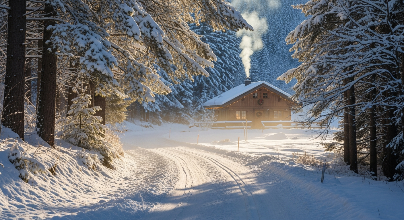 Intérieur d'un igloo au Vercors avec équipement de couchage